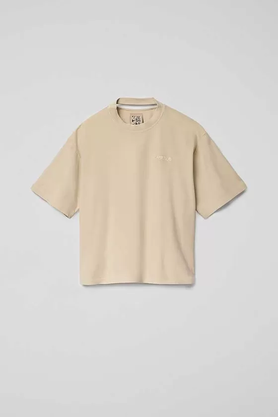 Beige Cotton T-Shirt*Camper Hot