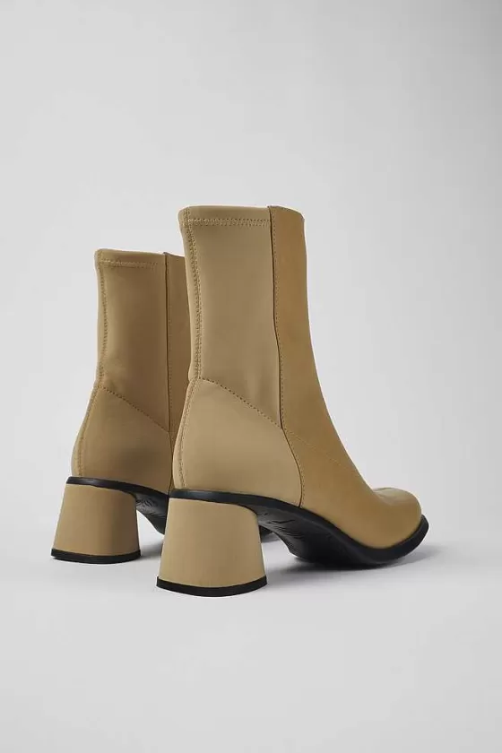 Beige Leather And Recycled Pet Boots For Women*Camper Shop