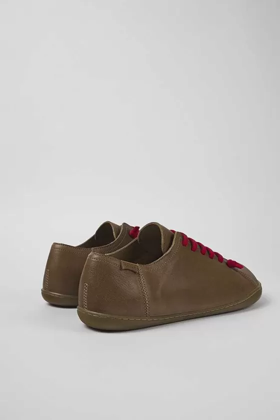 Beige Leather Shoes For Men*Camper Flash Sale