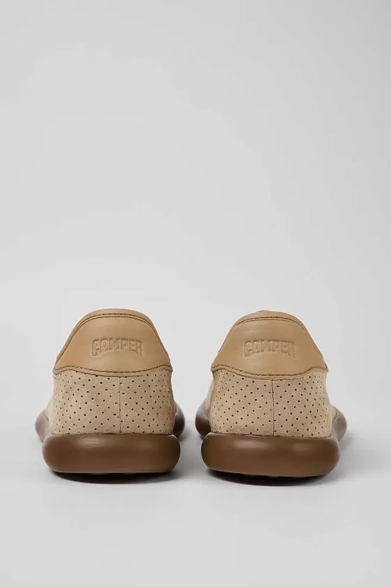 Beige Nubuck/Leather Sneaker For Women*Camper Discount