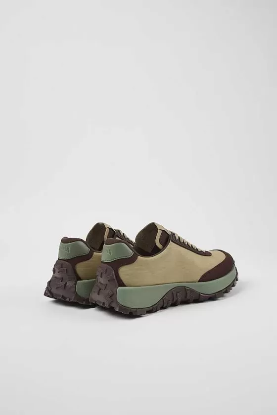 Beige Recycled Pet And Nubuck Sneakers For Women*Camper Online