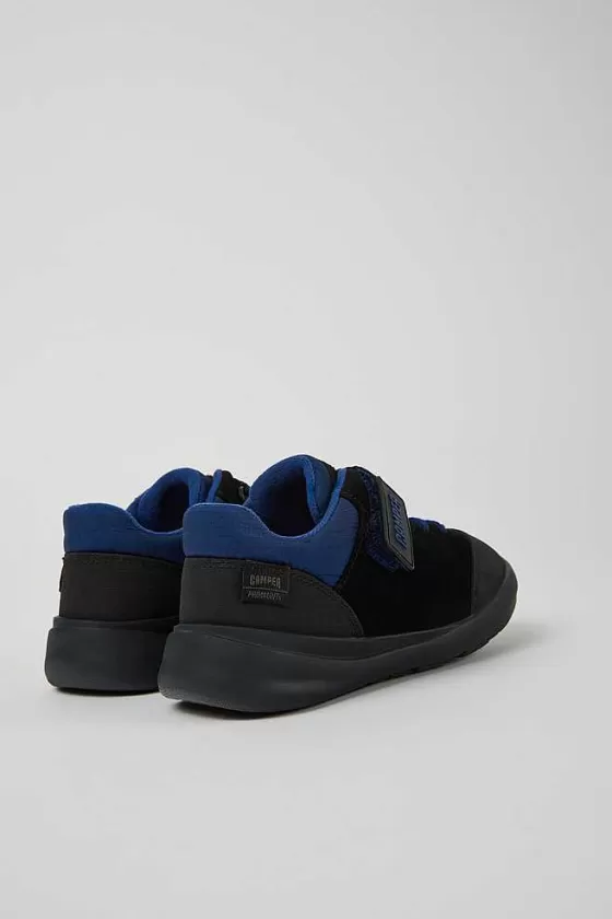 Black, Blue, And Grey Nubuck And Textile Shoes*Camper Store