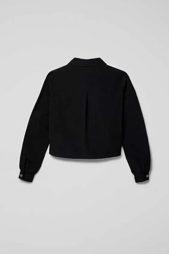 Black Cotton/Nylon Shirt*Camper Outlet