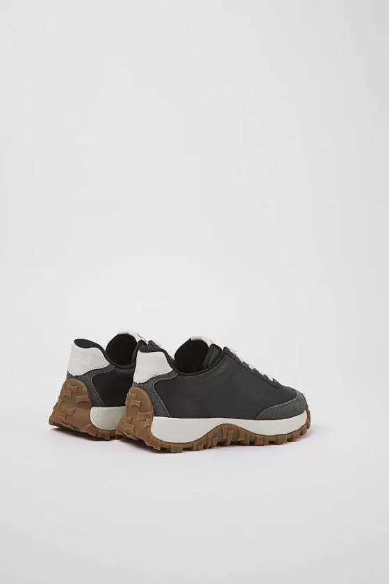 Black Leather And Nubuck Sneakers For Kids*Camper Best Sale