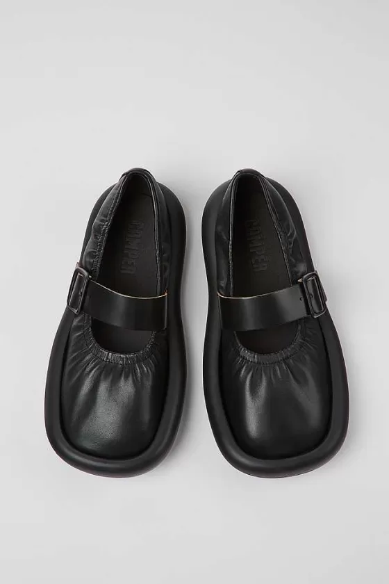 Black Leather Ballerina For Women*Camper Sale