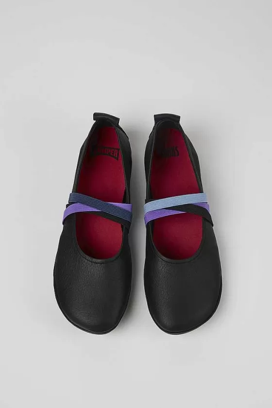 Black Leather Ballerina For Women*Camper Hot