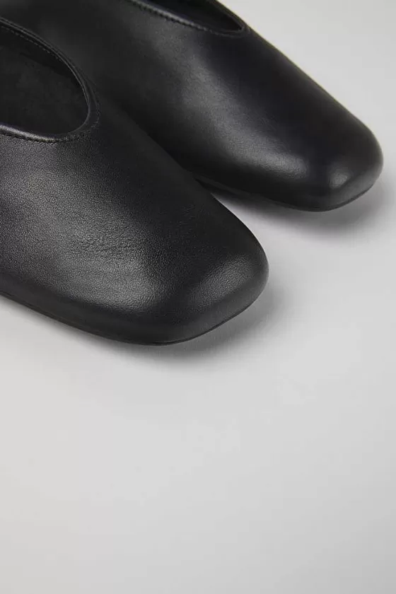 Black Leather Ballerinas For Women*Camper Cheap