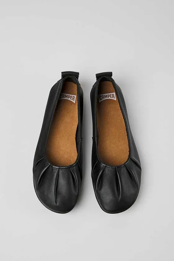 Black Leather Ballerinas For Women*Camper Best