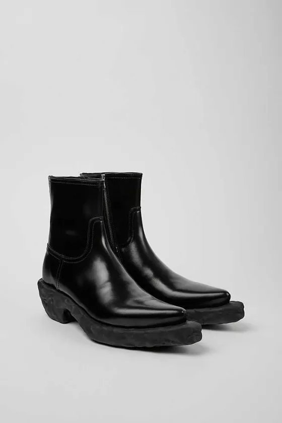 Black Leather Boots*Camper Hot