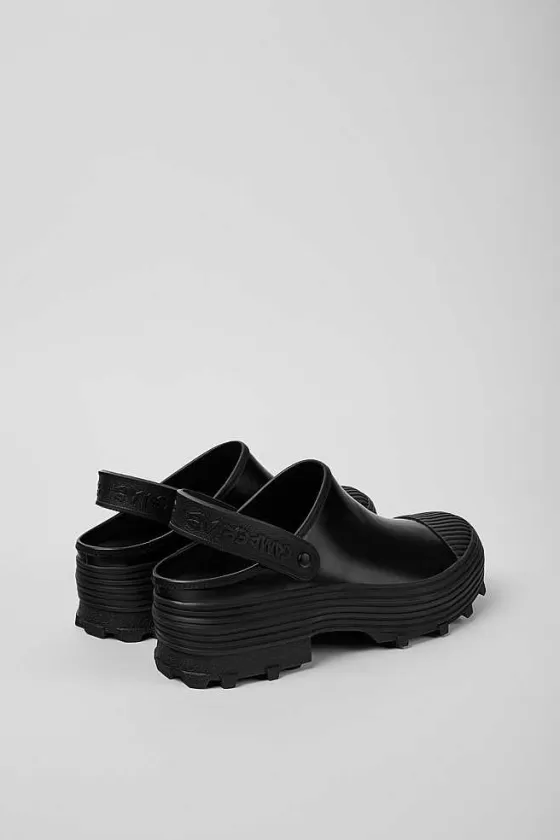 Black Leather Clogs*Camper Cheap