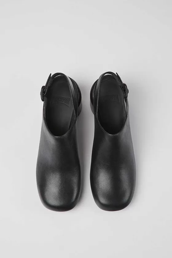 Black Leather Heels For Women*Camper Store