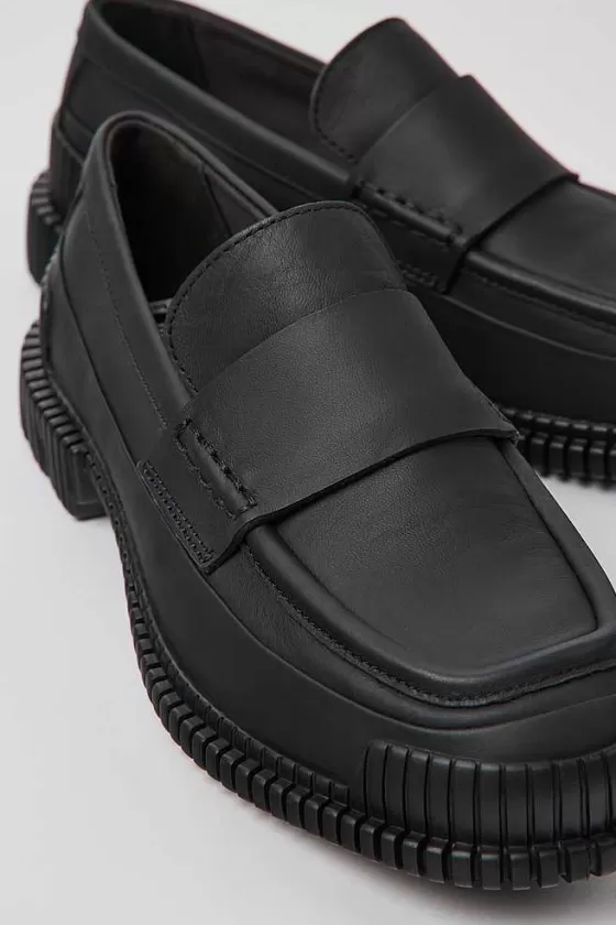 Black Leather Loafer For Women*Camper Sale