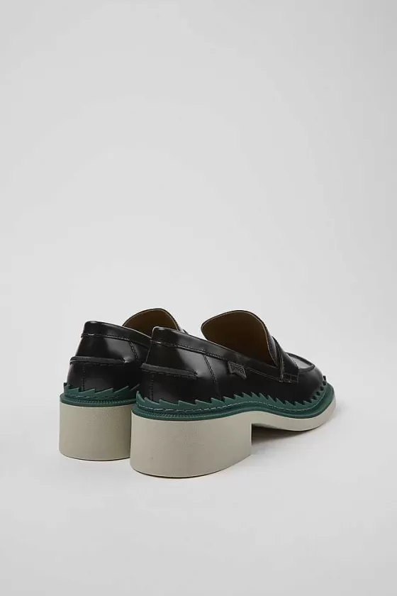 Black Leather Loafers For Women*Camper Clearance