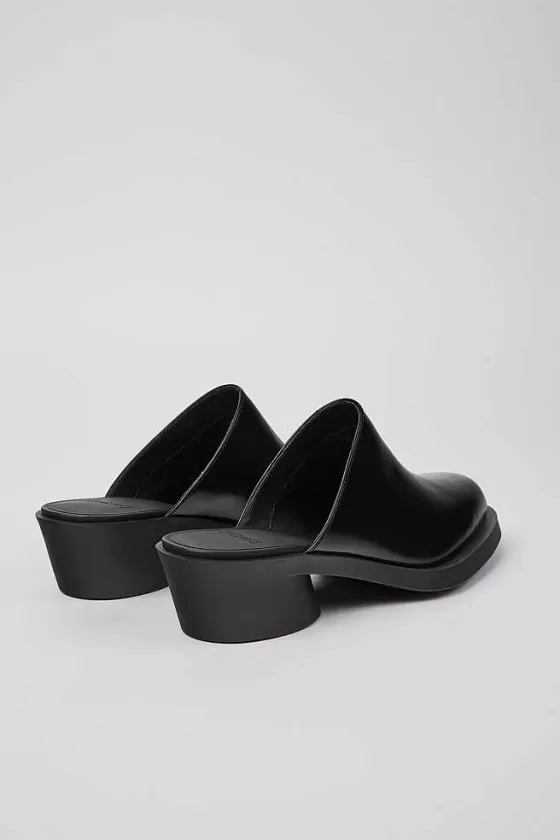 Black Leather Mules For Women*Camper Clearance