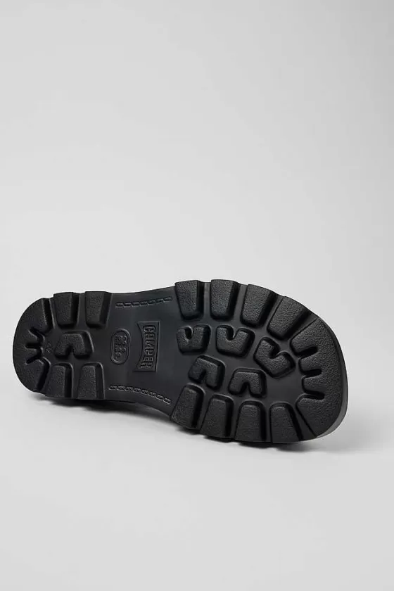 Black Leather Sandal For Men*Camper Fashion