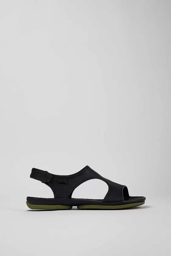 Black Leather Sandal For Women*Camper Flash Sale