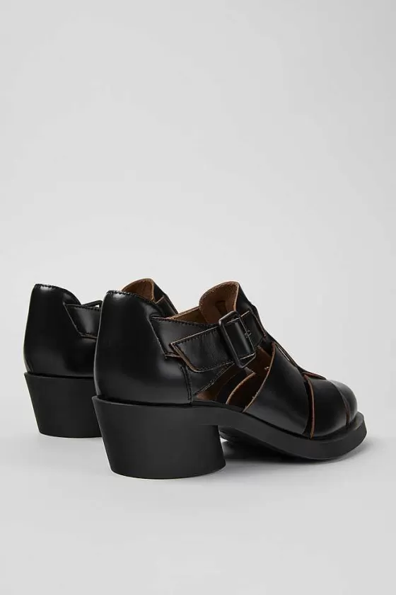 Black Leather Sandal For Women*Camper Shop