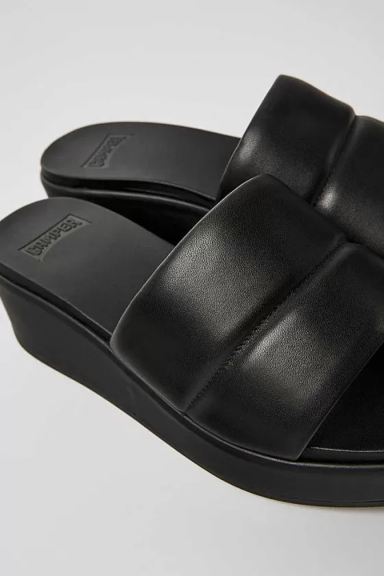 Black Leather Sandals For Women*Camper Best Sale