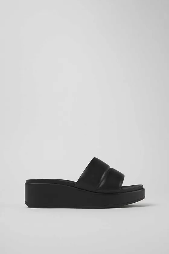 Black Leather Sandals For Women*Camper Best Sale