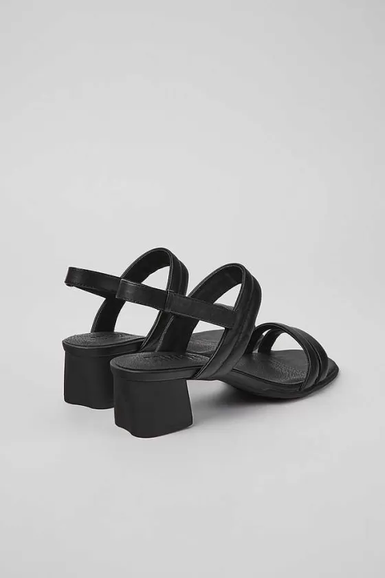 Black Leather Sandals For Women*Camper Store