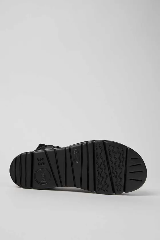 Black Leather Sandals For Women*Camper Flash Sale