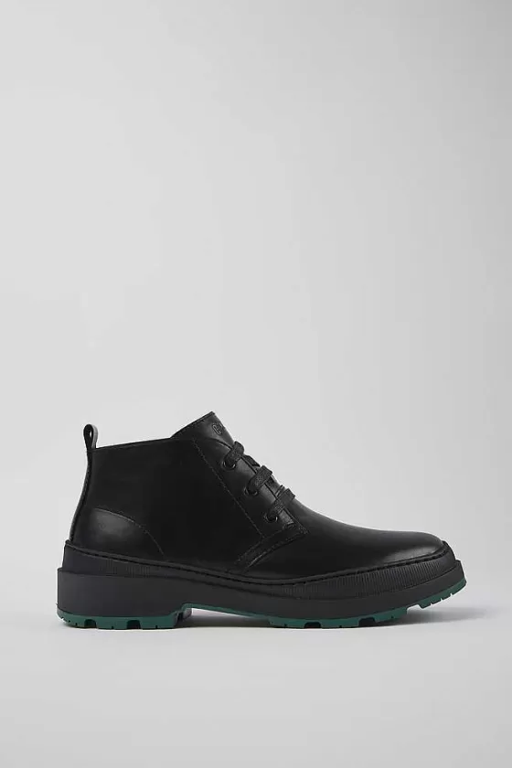 Black Leather Shoes For Men*Camper Fashion