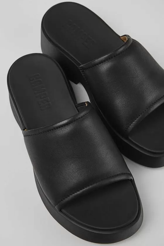 Black Leather Slide For Women*Camper New