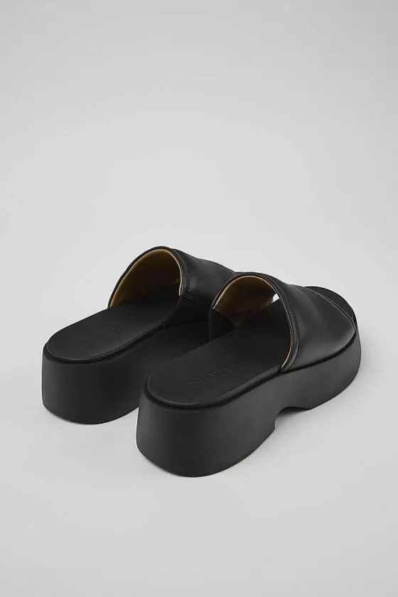 Black Leather Slide For Women*Camper New