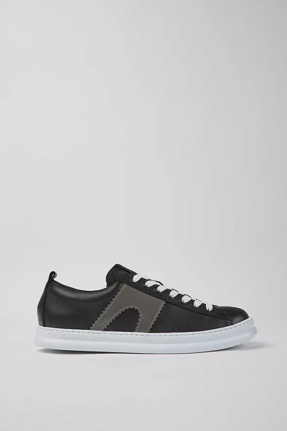 Black Leather Sneakers For Men*Camper Outlet