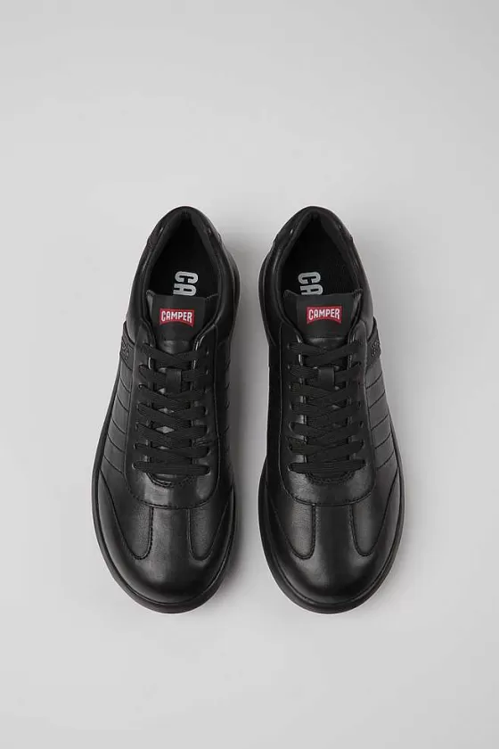 Black Leather Sneakers For Men*Camper Cheap