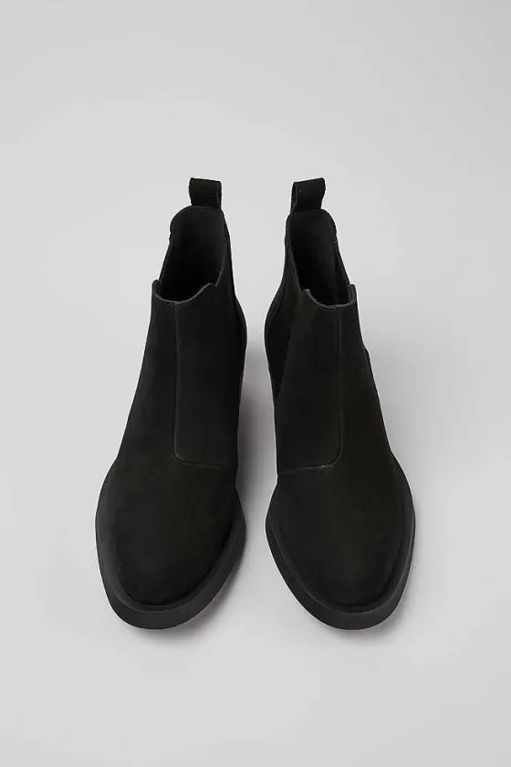 Black Nubuck Ankle Boots For Women*Camper Sale