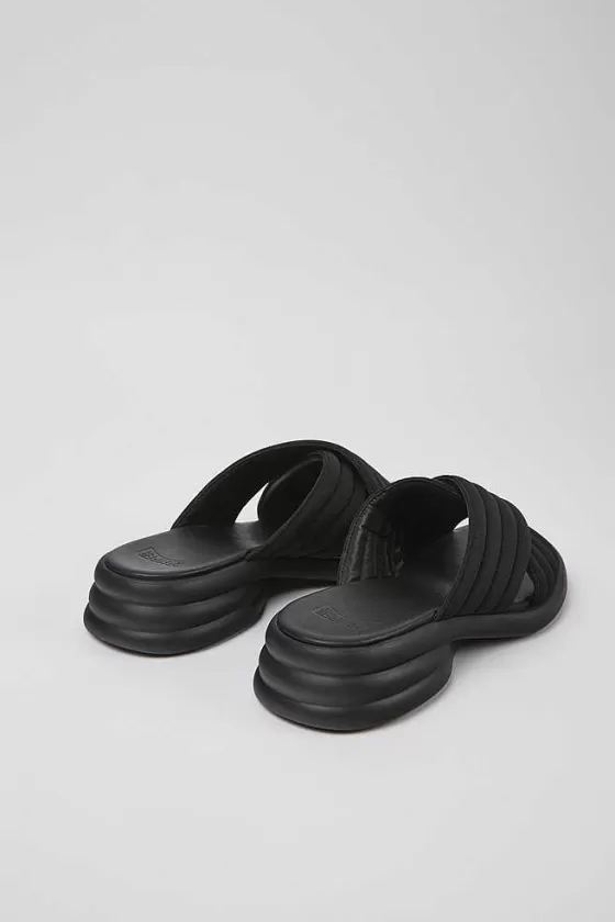 Black Textile Sandals For Women*Camper Outlet