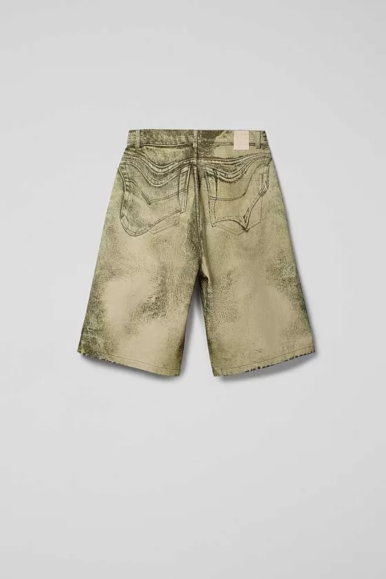 Black-Green Denim Shorts*Camper Store