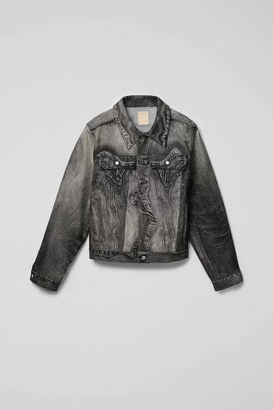 Black-Grey Denim Jacket*Camper Cheap