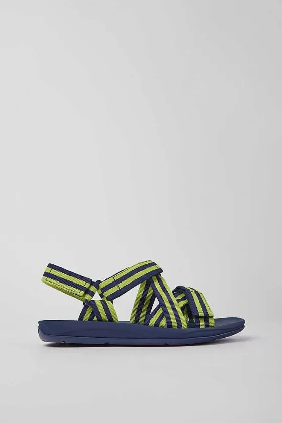 Blue And Yellow Textile Sandals For Men*Camper Discount