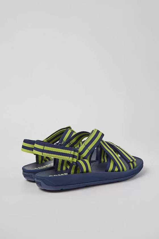 Blue And Yellow Textile Sandals For Men*Camper Discount