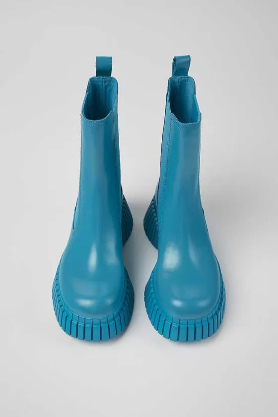 Blue Leather Boots For Women*Camper Online