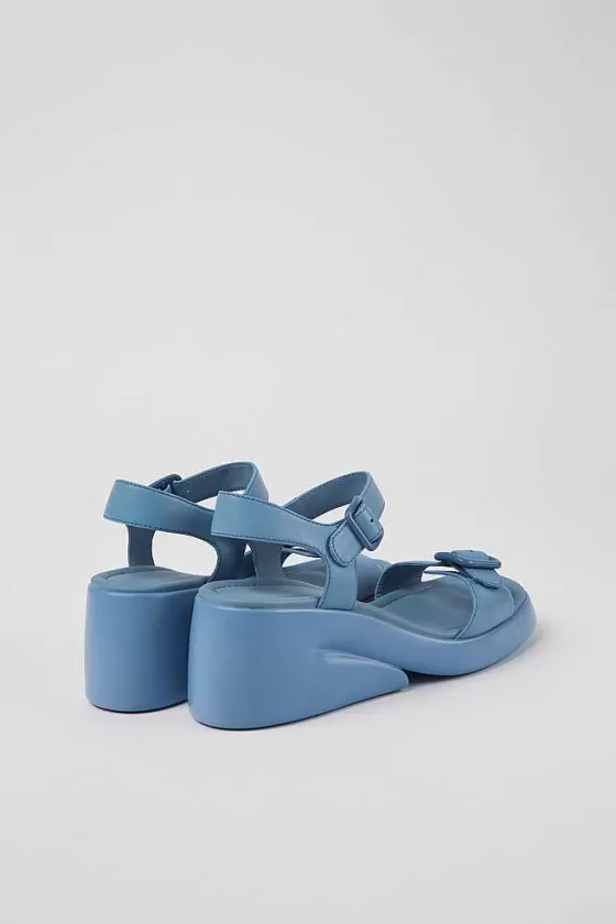 Blue Leather Sandals For Women*Camper New