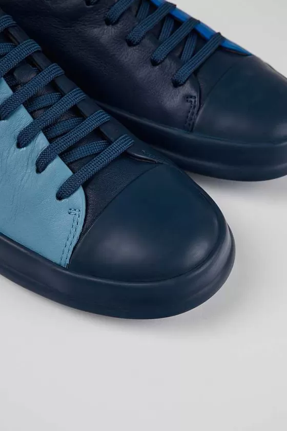 Blue Leather Sneaker For Men*Camper Online