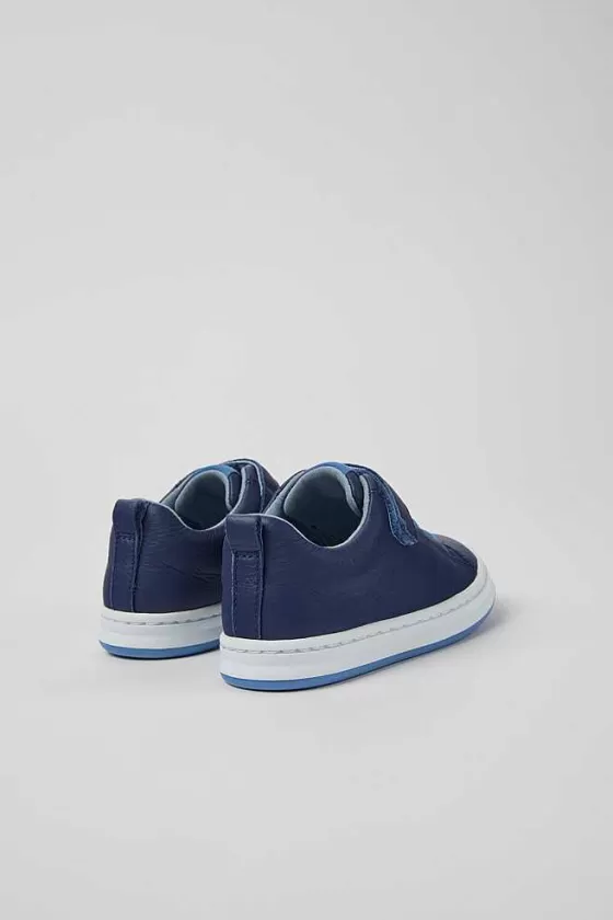 Blue Leather Sneakers For Kids*Camper Cheap