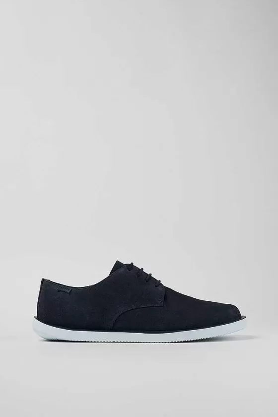 Blue Nubuck Blucher For Men*Camper Shop