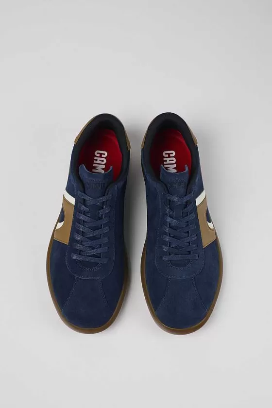 Blue Nubuck/Leather Sneaker For Men*Camper Shop