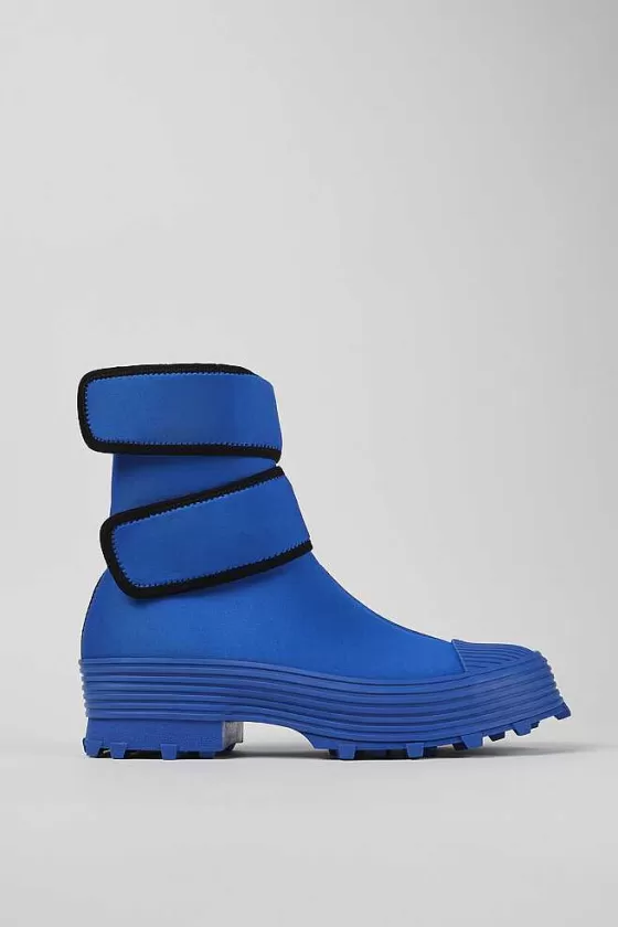 Blue Textile Medium Boot*Camper Flash Sale