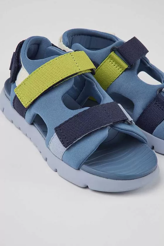 Blue Textile Sandals For Kids*Camper Cheap