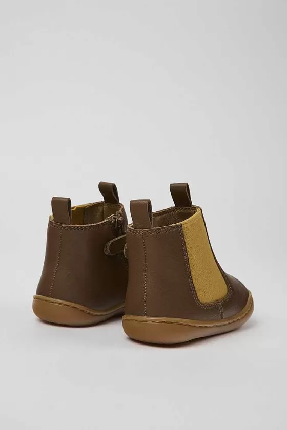 Brown Leather Boots For Kids*Camper Shop