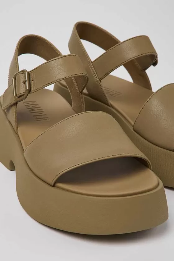 Brown Leather Sandal For Women*Camper Flash Sale