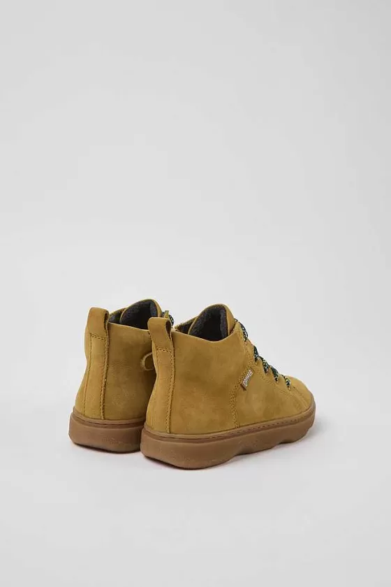 Brown Nubuck Ankle Boots For Kids*Camper Hot