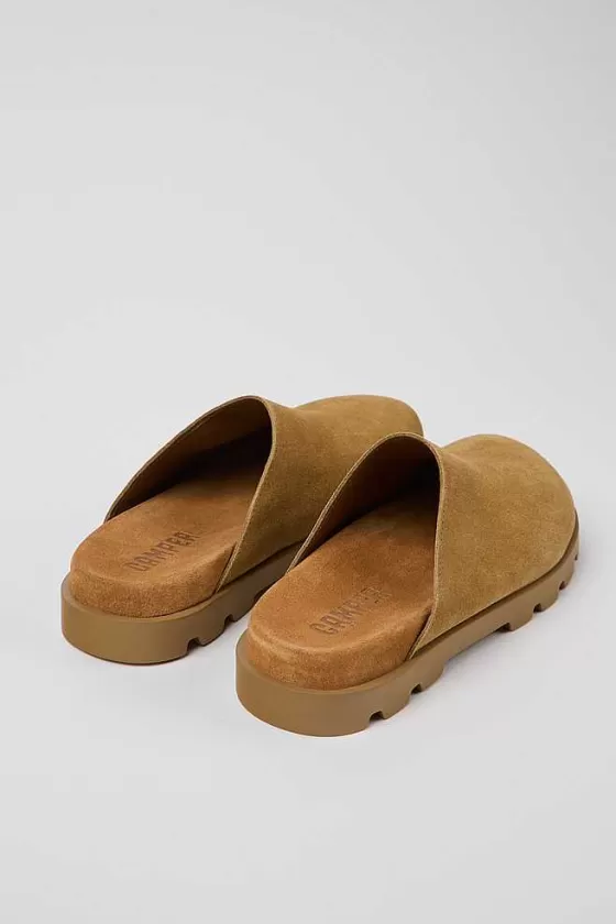 Brown Nubuck Clog For Women*Camper Discount