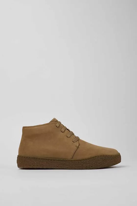 Brown Nubuck Desert Boot For Men*Camper Cheap