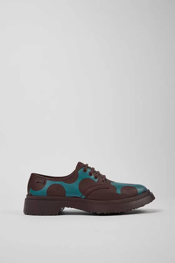 Burgundy And Blue Leather Shoes For Women*Camper Online